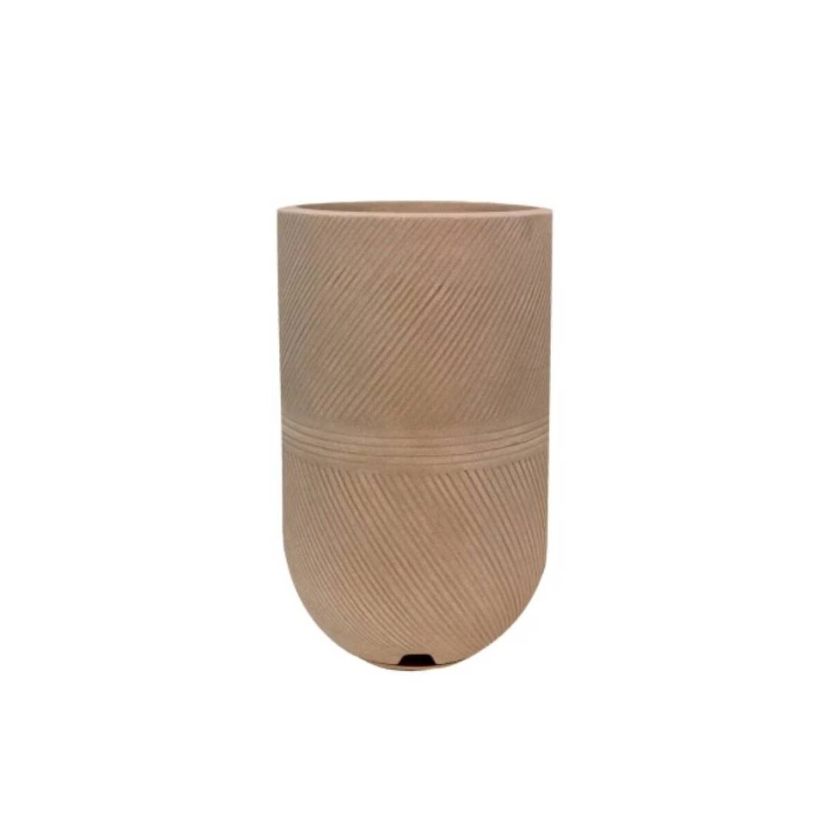MACETA ARGOS 28X57 EFECTO PIEDRA - BEIGE 