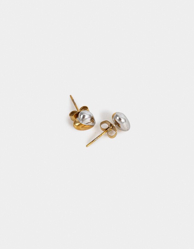 Aros Pasantes Premium Gold Aros Pasante De Acero Quirúrgico - Combinacion Bicolor