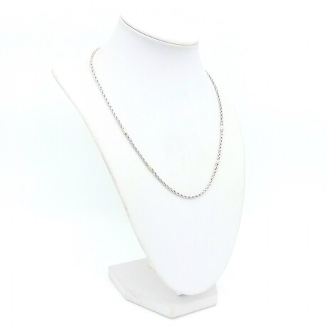 Gargantilla de plata 925 y double en oro 18 ktes, 40 cm. Gargantilla de plata 925 y double en oro 18 ktes, 40 cm.