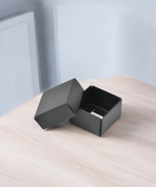 Caja Cuadrada 4x4x2,5 cm NEGRO