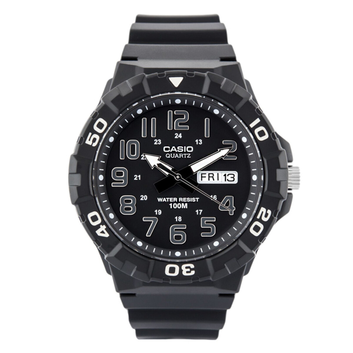 Reloj CASIO MRW210H-1AVDF en Resina Negro Esfera 55mm 