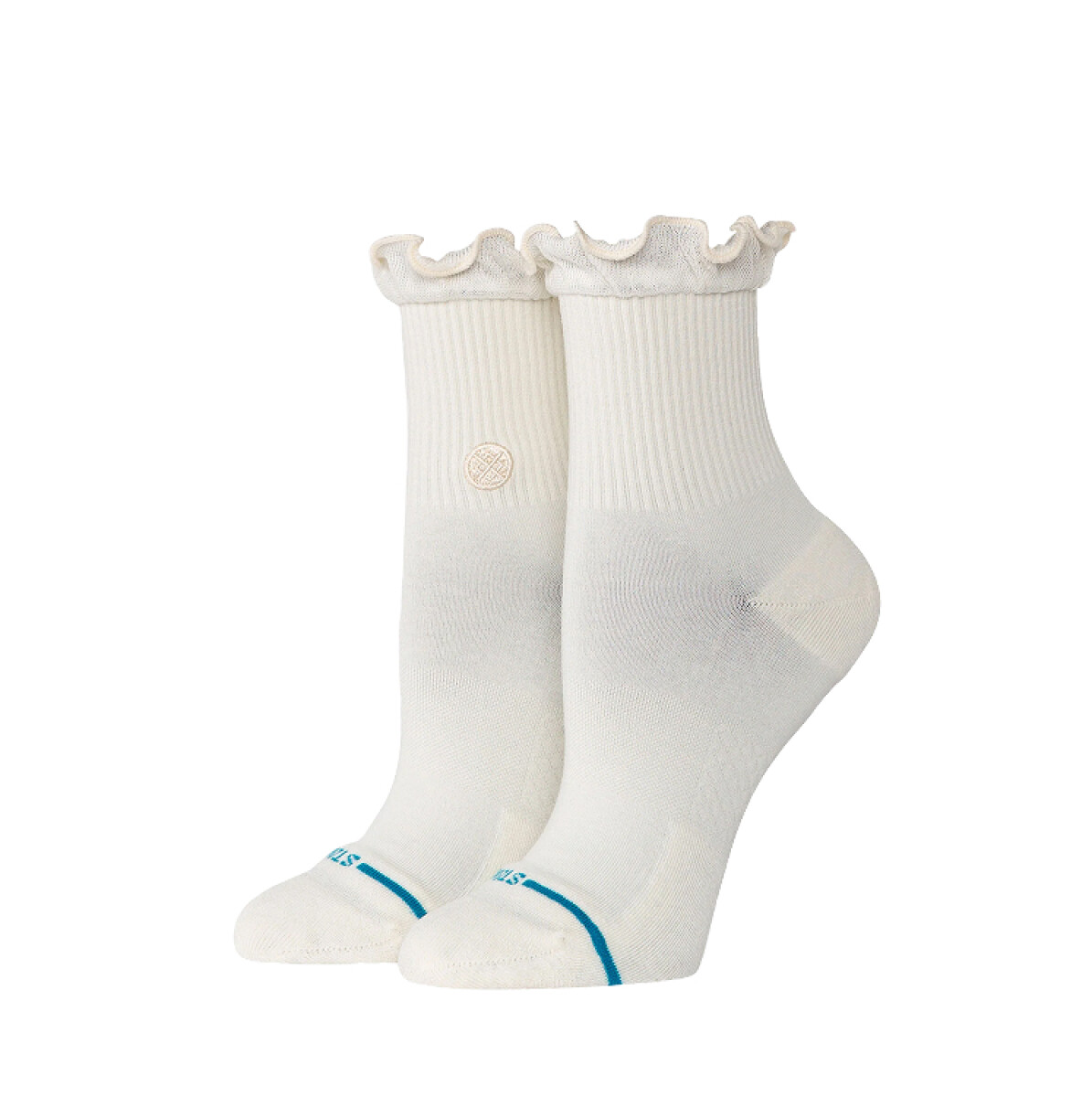 Medias Stance Ruffle Icon Quarter - Blanco 