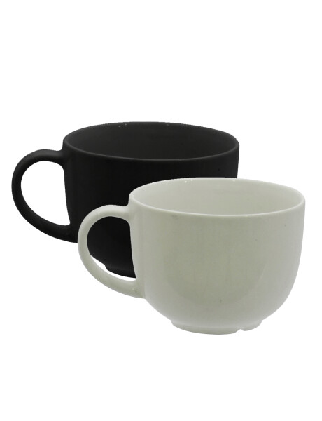 MUG SOPERO 400 ML BLANCO/NEGRO BOMBE MUG SOPERO 400 ML BLANCO/NEGRO BOMBE