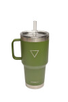 VASO HYDRATE CON PICO Y AGARRE 887ML VERDE MILITAR