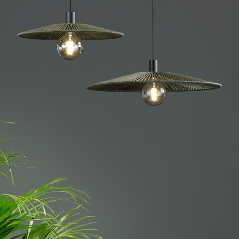 Colgante E27 agregar pant. ratán BA0250 ó BA0256 BA0252