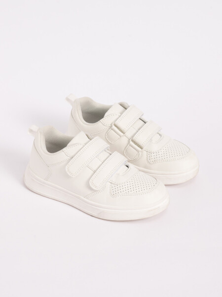 Zapatilla Velcro Blanco