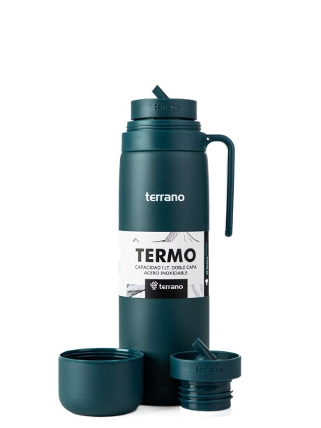 Termo con Manija Rígida Color Petróleo