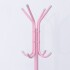 Perchero Metálico Reforzado Organizador De Ropa Ganchos Variante Color Rosa