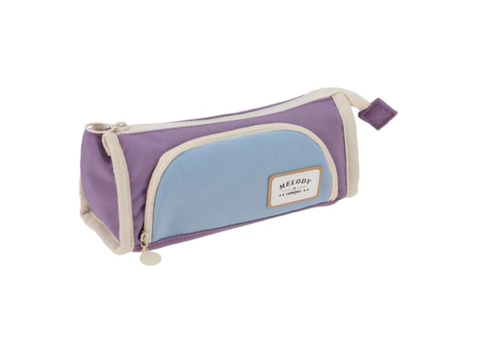 Cartuchera Campus Melody Triangular - Violeta y Celeste 