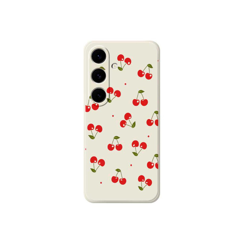 Protector para Samsung Galaxy A37 diseño cerezas color blanco Protector Para Samsung Galaxy A37 Diseño Cerezas Color Blanco