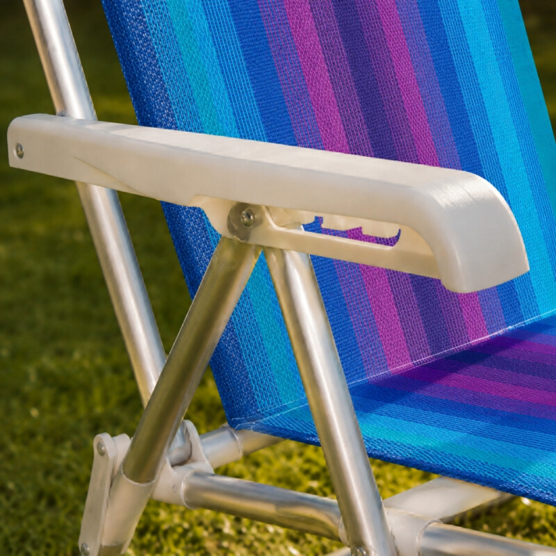 Set x2 Silla reclinable 4 posiciones aluminio VIOLETA