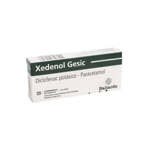Xedenol Gesic 20 Comprimidos Xedenol Gesic 20 Comprimidos