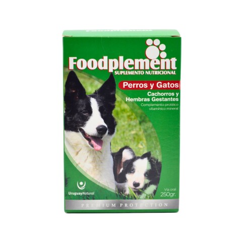 SUPLEMENTO NUTRICIONAL FOODPLEMENT CACHORROS Y HEMBRAS GESTANTES CAJA DE 250 GMS SUPLEMENTO NUTRICIONAL FOODPLEMENT CACHORROS Y HEMBRAS GESTANTES CAJA DE 250 GMS