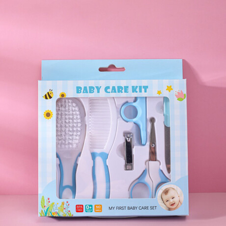 Set De Cuidados Básico Para Bebé Azul