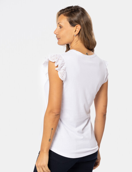 REMERA VOLADOS LISA Blanco