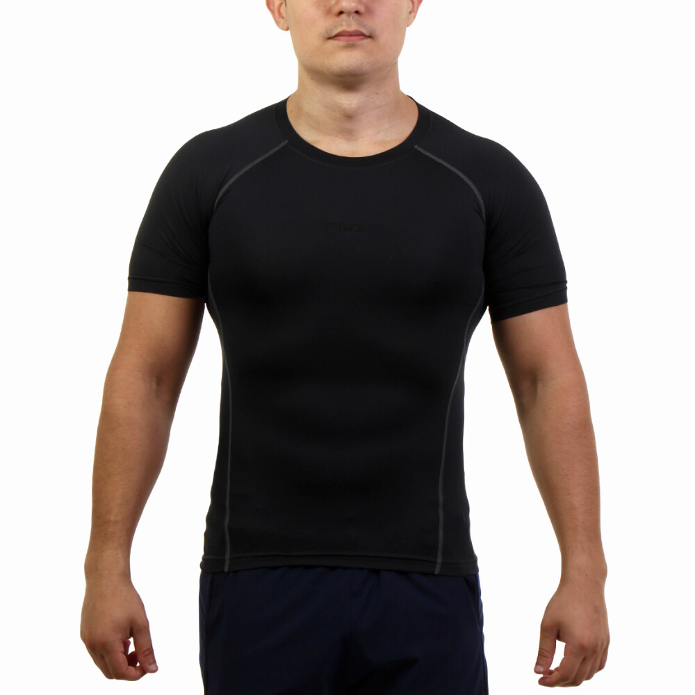 Fila camiseta masculina compress skin preto Negro