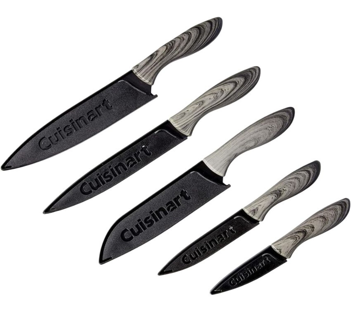 Juego de 5 cuchillos c/estuche advantage negro Cuisinart 