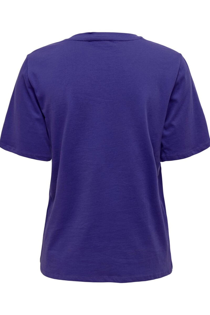 Polera New Básica Orgánica Deep Blue