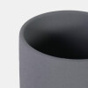 MACETERO CERAMICA GRIS OSC C/BASE 11X10.5CM Unica