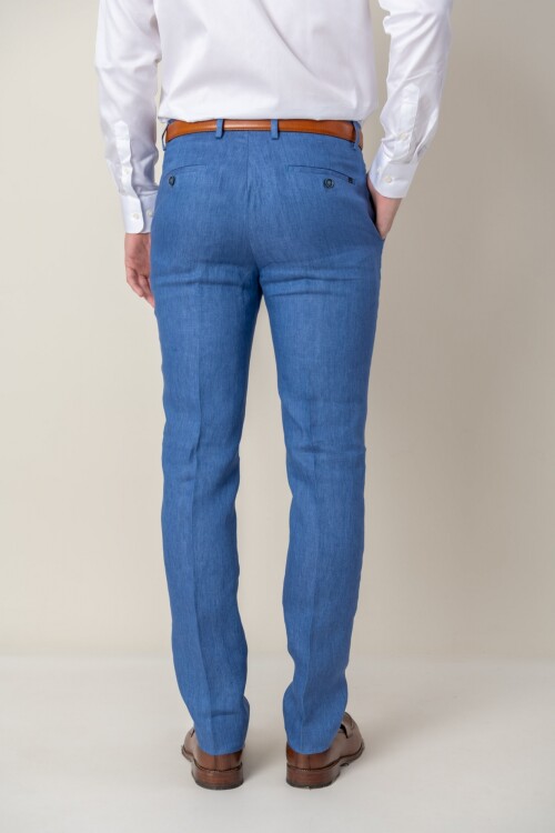 Pantalón de vestir lino Blue