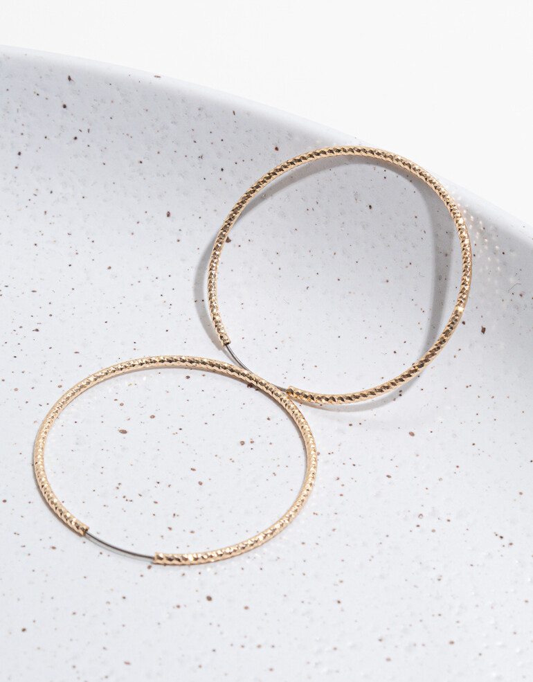 Aros Argollas Metal Aros Argollas Torzadas - Dorado