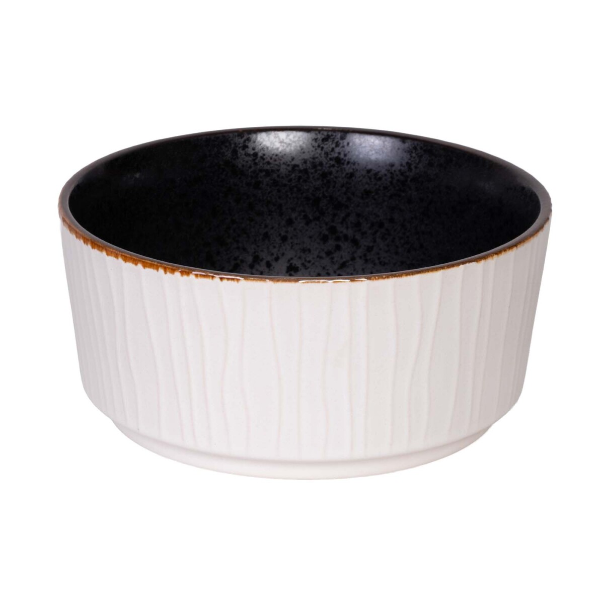 BOWL 15CM - CERAMICA BLANCO CRINKLE 