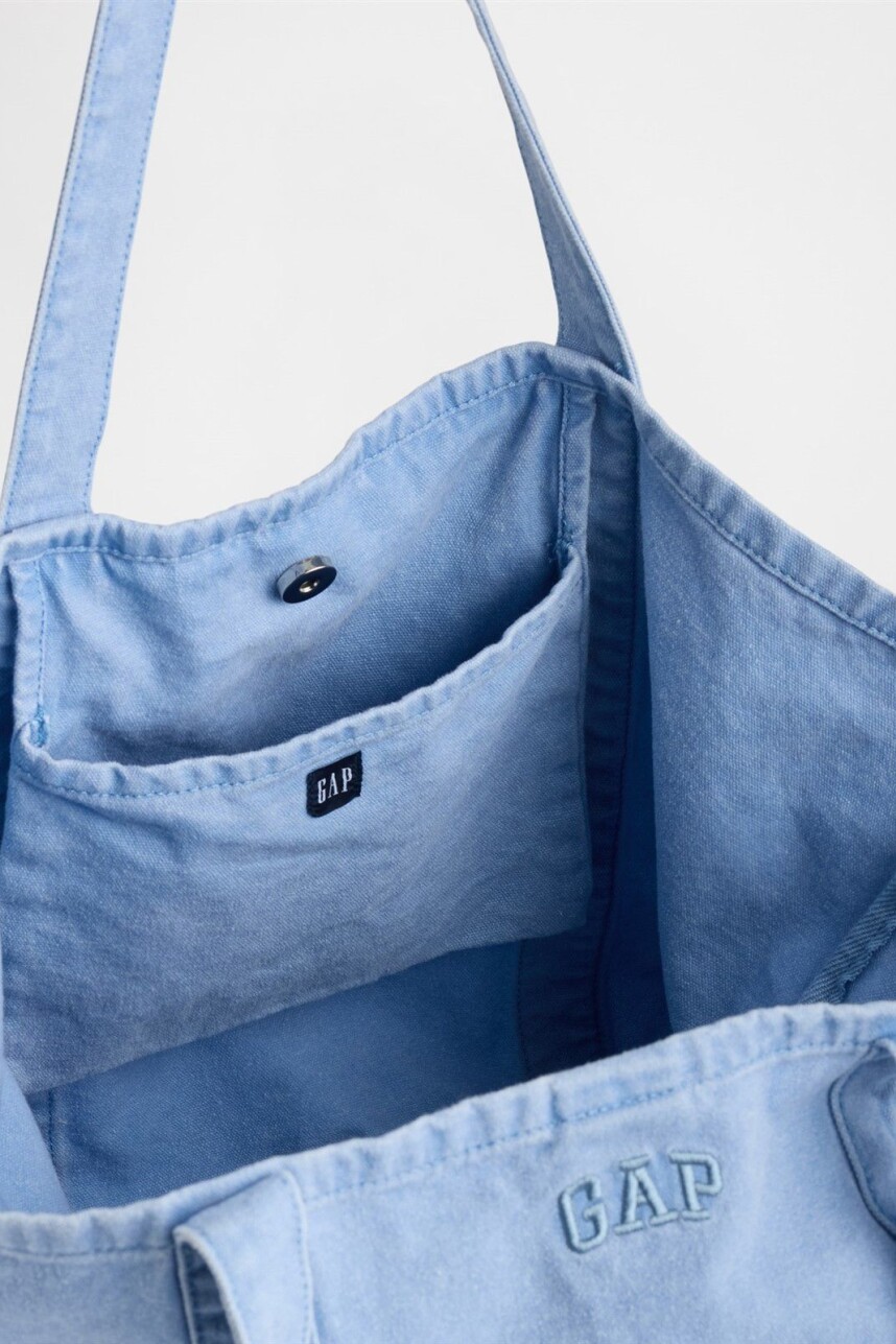 Bolso Tote Logo Gap Mujer Moonstone Blue