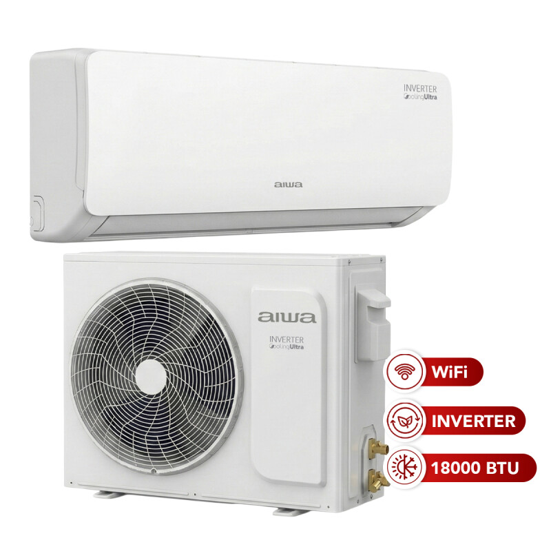 Aire Acondicionado AIWA 18000 BTU WiFi Inverter Split Frío/Calor Eficiencia A | AW18INV50WF Aire Acondicionado AIWA 18000 BTU WiFi Inverter Split Frío/Calor Eficiencia A | AW18INV50WF