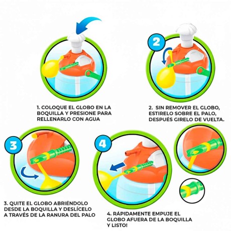 Botella Inflador Recarga + 250 Bombitas De Agua Jug002002