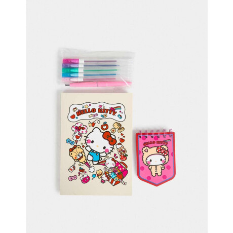 Set De Librería Hello Kitty Kawaii Blanco Crudo