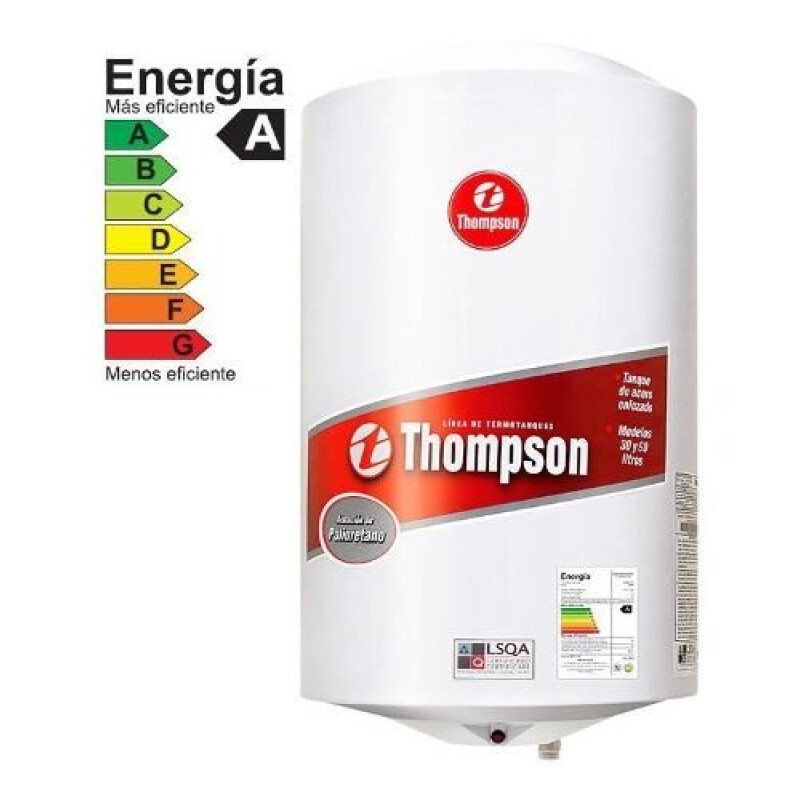 Termotanque THOMPSON Calefón 60L Tanque de Acero Termotanque THOMPSON Calefón 60L Tanque de Acero