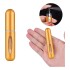Frasco Mini Botella Recargable De Perfume Portátil X 5 Variante Color Dorado