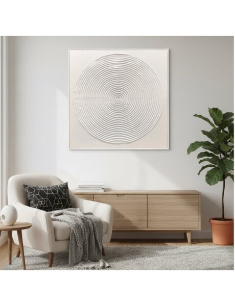 CUADRO CANVAS 80x80cm MARCO PINTURA CIRCULO CUADRO CANVAS 80x80cm MARCO PINTURA CIRCULO