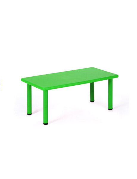 Mesa de plástico niños rectangular 120x60cm Verde