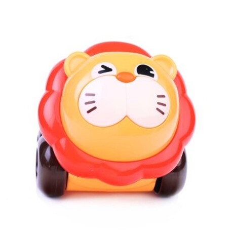 Autito Sonajero Animal Auto Rodante en Plástico Bebé Huanger Amarillo