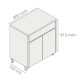 BAJO MESADA 80 CM MOBILIARIO COCINA MDF CONDESSA BEIGE GAMAS DE BEIGE