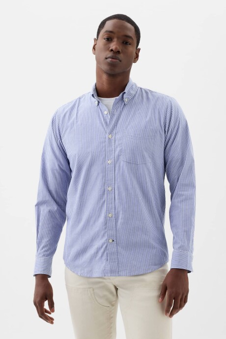 Camisa Hombre Standard Stretch Poplin Matisse Blue 537