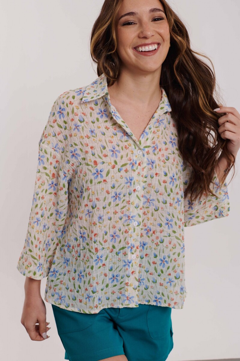 CAMISA ELINA - CRUDO ESTAMPADO 
