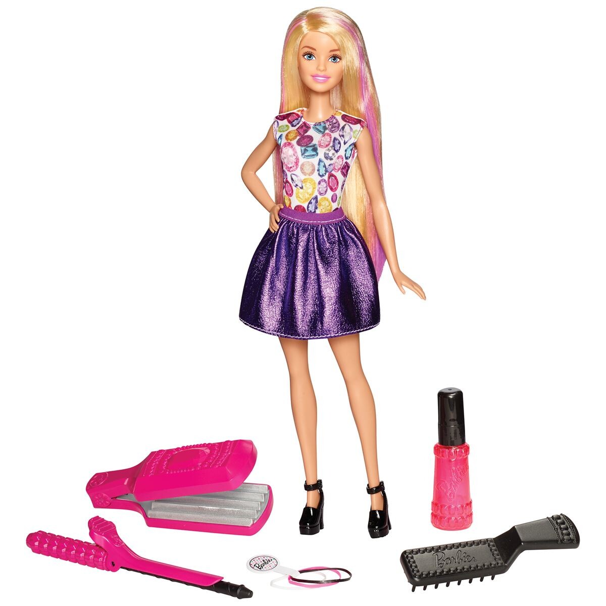 Juguete Muñeca Barbie Diseñadora de Peinados Frb12 