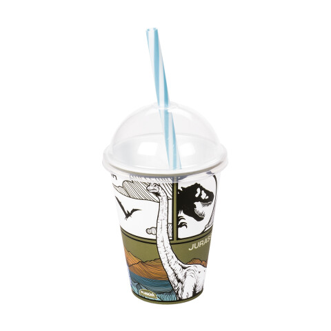 Vaso Plástico Milk Shake Jurassic World Diseños Surtidos 280 ml U