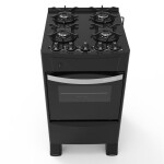 COCINA TOKYO BRAVO GLASS 4H NEGRO C/ENCEN HORNO 50 LTS LIMPIA Unica