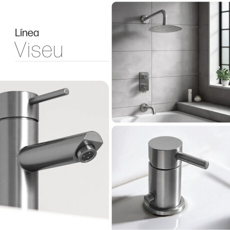 Juego Grifería Brush Nickel Embutida Y Bidet GRIS-BRUSHED NICKEL