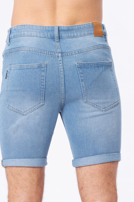 BERMUDA JEAN YUME RUSTY Azul Claro