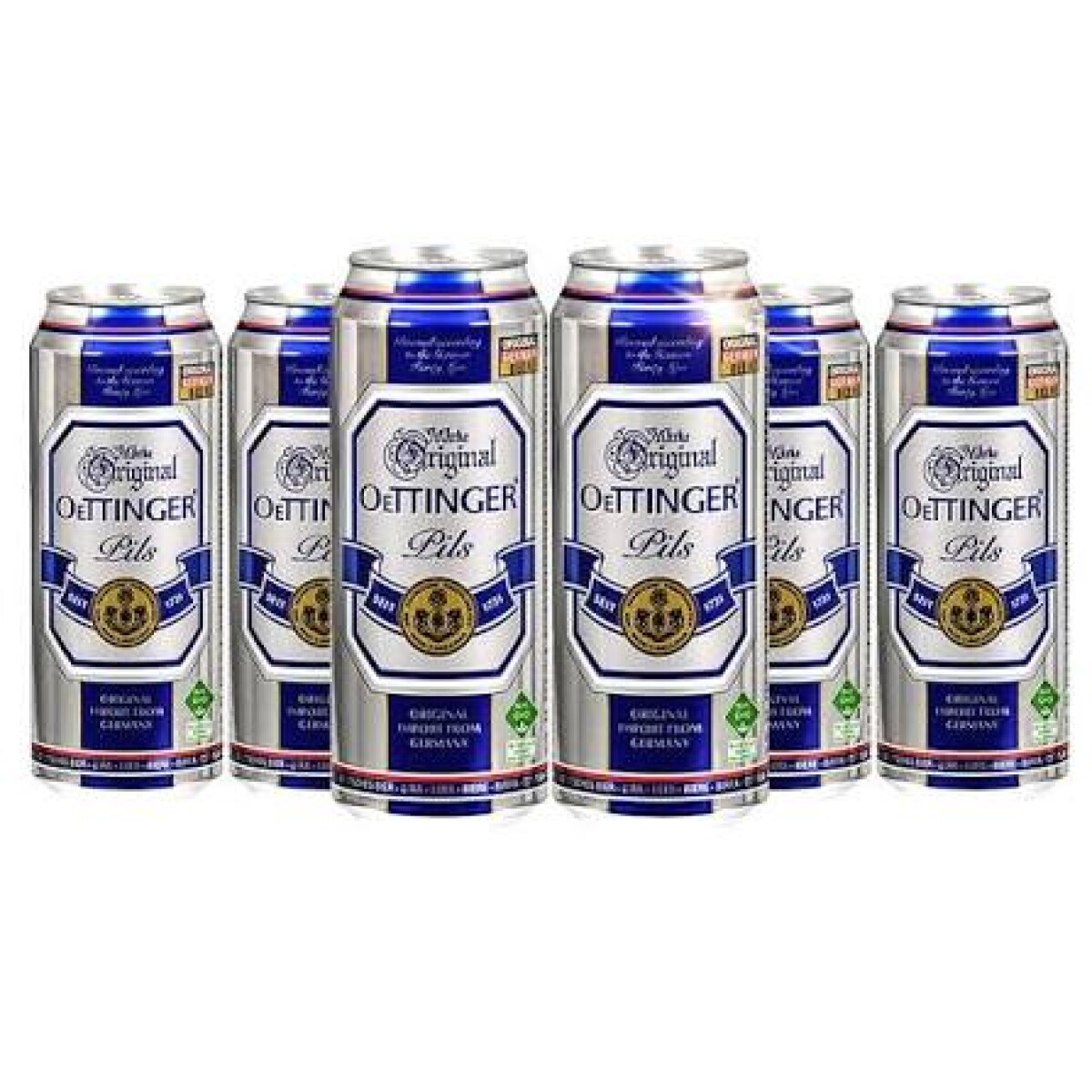 Cerveza Oettinger 500 ml, caja de 24 unidades, (alemana) 