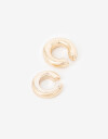 Aros Sets Metal Set De Earcuff Metal Bold - Dorado