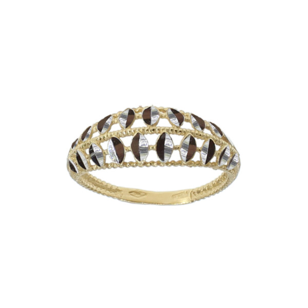 Anillo Tuscan chico labrado en oro 18k Anillo Tuscan chico labrado en oro 18k