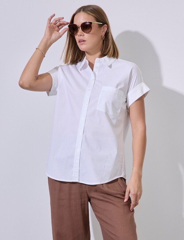 Camisa Algodon BLANCO