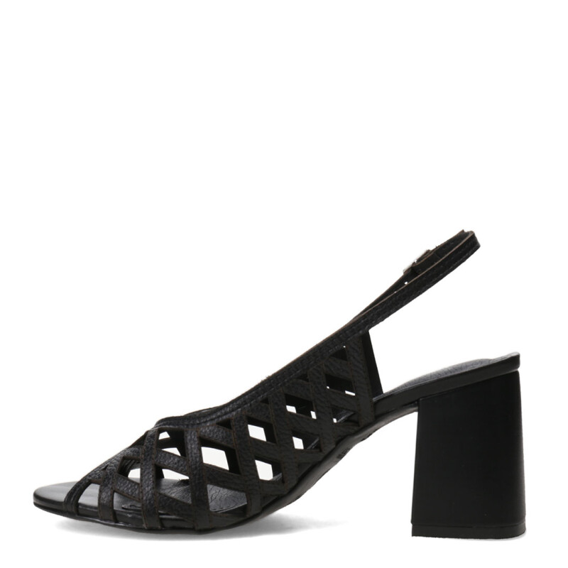 Sandalias de Mujer Bottero Cuero Calado Negro