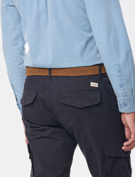 PANTALÓN CARGO Azul
