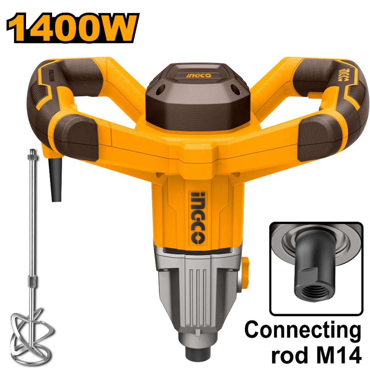 Mixer mezcladora de pintura 1400w Ingco 